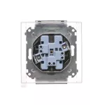 Simon 55 WMDW-00200O-149A Gniazdo wtyczkowe podwójne do wersji IP44 z uszczelką (moduł) 16 A, 250 V~, szybkozłącza. Klapka transparentna; Czarny mat