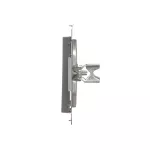 Simon 55 WMDA-P91xx3-116 Pokrywa gniazd teleinformatycznych na Keystone płaska podwójna (moduł); Grafitowy mat