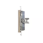 Simon 55 WMDA-P91xx3-144 Pokrywa gniazd teleinformatycznych na Keystone płaska podwójna (moduł); Szampański mat