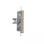 Simon 55 WMDA-P91xx3-144 Pokrywa gniazd teleinformatycznych na Keystone płaska podwójna (moduł); Szampański mat