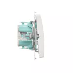 Simon Basic WMUL-010xxx-1011 Łącznik jednobiegunowy (moduł) 10AX, 250V~, szybkozłącza; biały