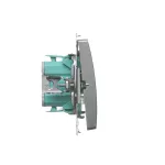 Simon Basic WMUL-010xxx-H011 Łącznik jednobiegunowy (moduł) 10AX, 250V~, szybkozłącza; satynowy