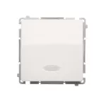 Simon Basic WMUL-011xxx-1011 Łącznik jednobiegunowy z podświetleniem LED (moduł) 10AX, 250V~, szybkozłącza; biały