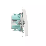 Simon Basic WMUL-011xxx-1011 Łącznik jednobiegunowy z podświetleniem LED (moduł) 10AX, 250V~, szybkozłącza; biały