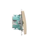 Simon Basic WMUL-011xxx-9011 Łącznik jednobiegunowy z podświetleniem LED (moduł) 10AX, 250V~, szybkozłącza; beż