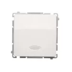 Simon Basic WMUL-011xx1-1011 Łącznik jednobiegunowy (moduł) z sygnalizacją załączenia, 10AX, 250V~, szybkozłącza; biały