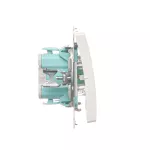 Simon Basic WMUL-050xxx-1011 Łącznik świecznikowy (moduł) 10AX, 250V~, szybkozłącza; biały