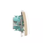 Simon Basic WMUL-050xxx-9011 Łącznik świecznikowy (moduł) 10AX, 250V~, szybkozłącza; beż