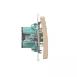 Simon Basic WMUL-050x2x-9011 Łącznik świecznikowy (moduł) 16AX, 250V~, zaciski śrubowe; beż