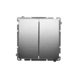 Simon Basic WMUL-050x2x-H011 Łącznik świecznikowy (moduł) 16AX, 250V~, zaciski śrubowe; satynowy