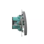 Simon Basic WMUL-050x2x-H011 Łącznik świecznikowy (moduł) 16AX, 250V~, zaciski śrubowe; satynowy