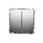 Simon Basic WMUL-051xxx-H011 Łącznik świecznikowy z podświetleniem LED (moduł) 10AX, 250V~, szybkozłącza; satynowy