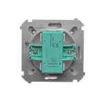 Simon Basic WMUL-060x2x-J011 Łącznik schodowy (moduł) 16AX, 250V~, zaciski śrubowe; stal inox