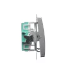 Simon Basic WMUL-060x2x-H011 Łącznik schodowy (moduł) 16AX, 250V~, zaciski śrubowe; satynowy