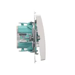 Simon Basic WMUL-061xxx-1011 Łącznik schodowy z podświetleniem LED (moduł) 10AX, 250V~, szybkozłącza; biały