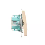 Simon Basic WMUL-061xxx-9011 Łącznik schodowy z podświetleniem LED (moduł) 10AX, 250V~, szybkozłącza; beż