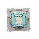 Simon Basic WMUL-061xxx-9011 Łącznik schodowy z podświetleniem LED (moduł) 10AX, 250V~, szybkozłącza; beż