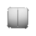 Simon Basic WMUL-0612xx-H011 Łącznik schodowy podwójny z podświetleniem LED (moduł) 10AX, 250V~, zaciski śrubowe; satynowy