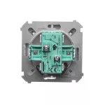 Simon Basic WMUL-0612xx-H011 Łącznik schodowy podwójny z podświetleniem LED (moduł) 10AX, 250V~, zaciski śrubowe; satynowy