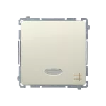 Simon Basic WMUL-071xxx-9011 Łącznik krzyżowy z podświetleniem LED (moduł) 10AX, 250V~, szybkozłącza; beż