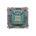 Simon Basic WMUL-071xxx-J011 Łącznik krzyżowy z podświetleniem LED (moduł) 10AX, 250V~, szybkozłącza; stal inox