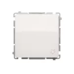 Simon Basic WMUL-090x2x-1011 Przycisk dzwonek (moduł) 16AX, 250V~, zaciski śrubowe; biały