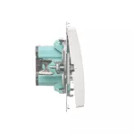 Simon Basic WMUL-090x2x-1011 Przycisk dzwonek (moduł) 16AX, 250V~, zaciski śrubowe; biały