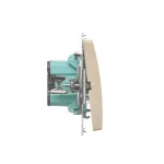 Simon Basic WMUL-090x2x-9011 Przycisk dzwonek (moduł) 16AX, 250V~, zaciski śrubowe; beż