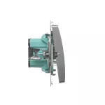 Simon Basic WMUL-090x2x-H011 Przycisk dzwonek (moduł) 16AX, 250V~, zaciski śrubowe; satynowy