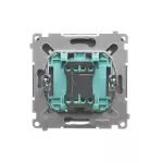 Simon Basic WMUL-090x2x-H011 Przycisk dzwonek (moduł) 16AX, 250V~, zaciski śrubowe; satynowy