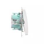 Simon Basic WMUL-091xxx-1011 Przycisk dzwonek z podświetleniem LED (moduł) 10AX, 250V~, szybkozłącza; biały