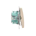 Simon Basic WMUL-091xxx-9011 Przycisk dzwonek z podświetleniem LED (moduł) 10AX, 250V~, szybkozłącza; beż