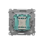 Simon Basic WMUL-091xxx-J011 Przycisk dzwonek z podświetleniem LED (moduł) 10AX, 250V~, szybkozłącza; stal inox