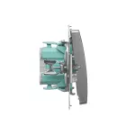 Simon Basic WMUL-091xxx-H011 Przycisk dzwonek z podświetleniem LED (moduł) 10AX, 250V~, szybkozłącza; satynowy