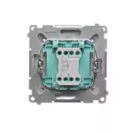 Simon Basic WMUL-091xxx-H011 Przycisk dzwonek z podświetleniem LED (moduł) 10AX, 250V~, szybkozłącza; satynowy