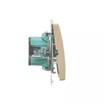 Simon Basic WMUL-080x2x-9011 Przycisk światło (moduł) 16AX, 250V~, zaciski śrubowe; beż