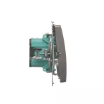 Simon Basic WMUL-080x2x-J011 Przycisk światło (moduł) 16AX, 250V~, zaciski śrubowe; stal inox