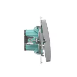 Simon Basic WMUL-080x2x-H011 Przycisk światło (moduł) 16AX, 250V~, zaciski śrubowe; satynowy