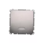 Simon Basic WMUL-081xxx-J011 Przycisk światło z podświetleniem LED (moduł) 10AX, 250V~, szybkozłącza; stal inox