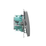 Simon Basic WMUL-081xxx-H011 Przycisk światło z podświetleniem LED (moduł) 10AX, 250V~, szybkozłącza; satynowy