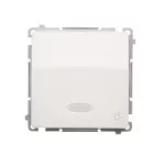 Simon Basic WMUL-081x3x-1011 Przycisk światło z podświetleniem LED na 24V (moduł) 10AX, 24V~, szybkozłącza; biały