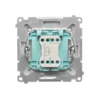 Simon Basic WMUL-081x3x-1011 Przycisk światło z podświetleniem LED na 24V (moduł) 10AX, 24V~, szybkozłącza; biały