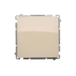 Simon Basic WMUL-0P0xxx-9011 Przycisk pojedynczy zwierny bez piktogramu (moduł) 10AX, 250V~, szybkozłącza; beż