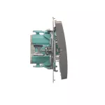 Simon Basic WMUL-0P0xxx-J011 Przycisk pojedynczy zwierny bez piktogramu (moduł) 10AX, 250V~, szybkozłącza; stal inox