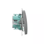 Simon Basic WMUL-0P0xxx-H011 Przycisk pojedynczy zwierny bez piktogramu (moduł) 10AX, 250V~, szybkozłącza; satynowy