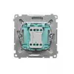 Simon Basic WMUL-0P0xxx-H011 Przycisk pojedynczy zwierny bez piktogramu (moduł) 10AX, 250V~, szybkozłącza; satynowy