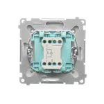 Simon Basic WMUL-0P1xxx-1011 Przycisk pojedynczy zwierny bez piktogramu z podświetleniem LED (moduł) 10AX, 250V~, szybkozłącza; biały