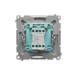 Simon Basic WMUL-0P1xxx-H011 Przycisk pojedynczy zwierny bez piktogramu z podświetleniem LED (moduł) 10AX, 250V~, szybkozłącza; satynowy