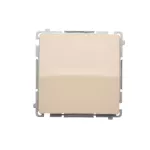 Simon Basic WMUL-011RP1-9011 Przycisk pojedynczy rozwierny bez piktogramu (moduł) 10AX, 250V~, zaciski śrubowe; beż