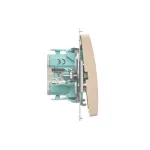 Simon Basic WMUL-011RP1-9011 Przycisk pojedynczy rozwierny bez piktogramu (moduł) 10AX, 250V~, zaciski śrubowe; beż